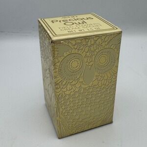 Vintage Avon Precious Owl Field Flowers Cream Sachet 1.5 oz with Original Box